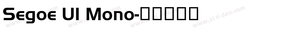 Segoe UI Mono字体转换